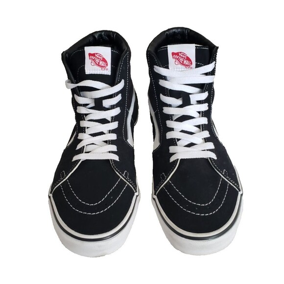Vans Old Skool SK8 Hi Black White Men\'s Size 10.5 Suede High Top Sneakers Shoes main image 4